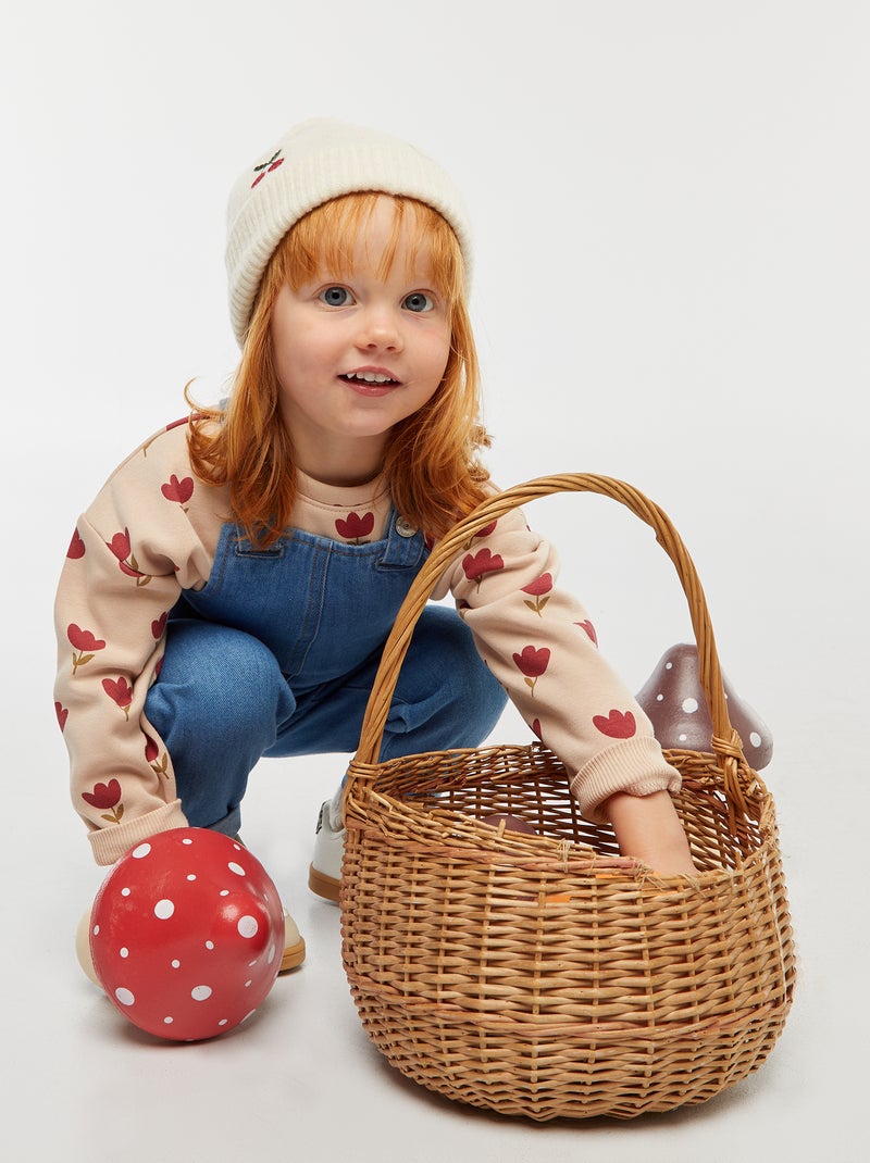 Jersey polar con estampado Beige - Kiabi