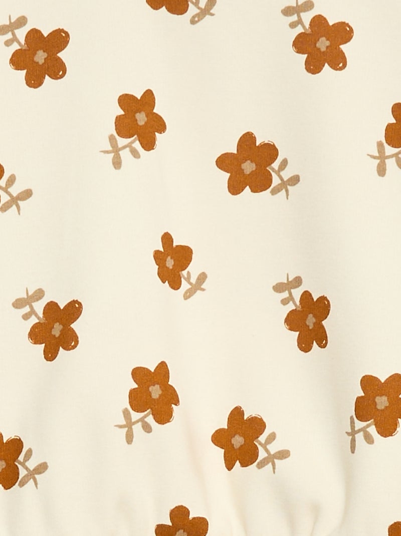 Jersey polar con estampado Blanco - Kiabi