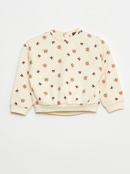 Jersey polar con estampado - Kiabi