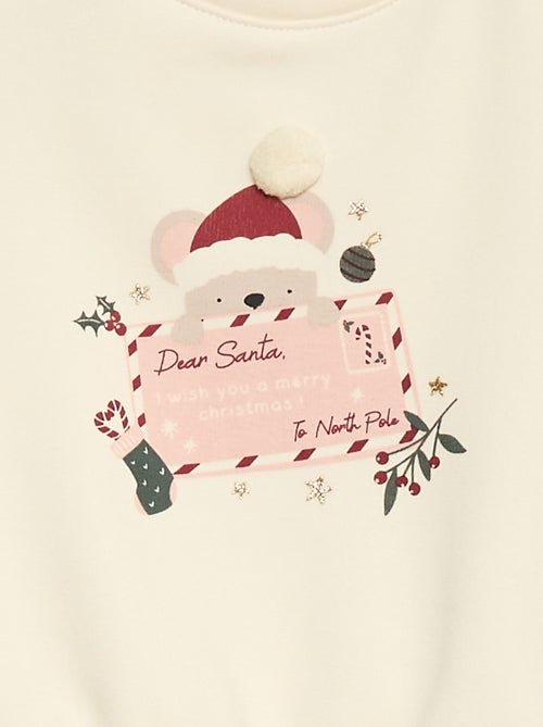 Jersey polar con motivo navideño - Kiabi