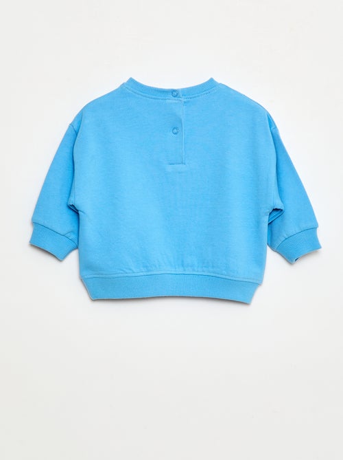 Jersey polar de cuello redondo 'Monsieur Madame' en algodón - Kiabi