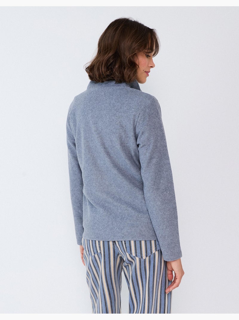 Jersey polar, mo fashion Gris - Kiabi
