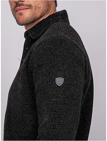 Jersey polo de chenilla con cuello abotonado loctobir