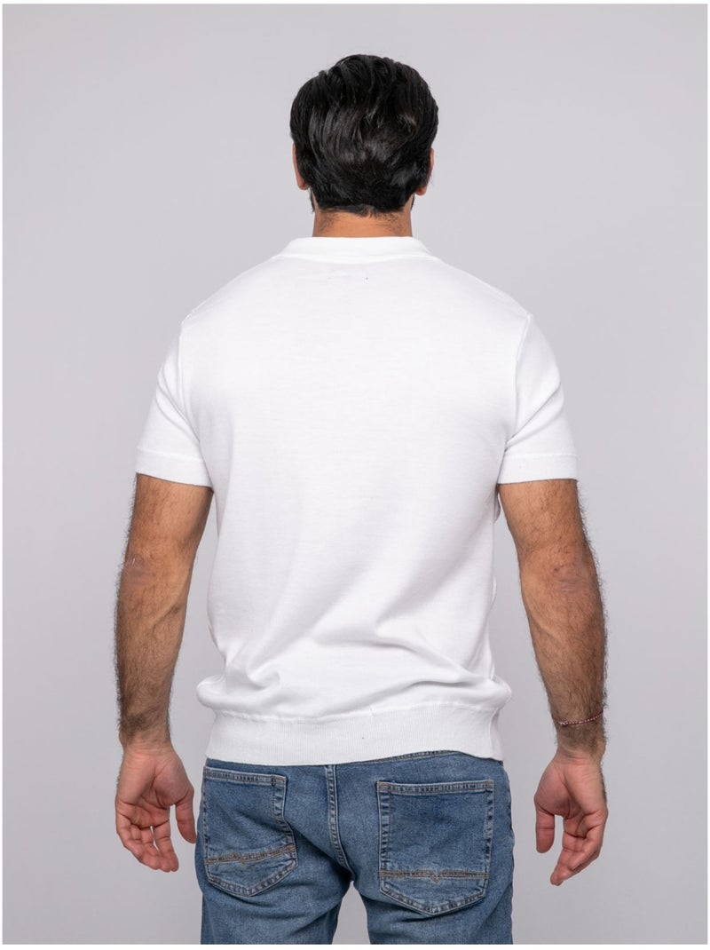 Jersey polo de manga corta ACRITIX Blanco - Kiabi