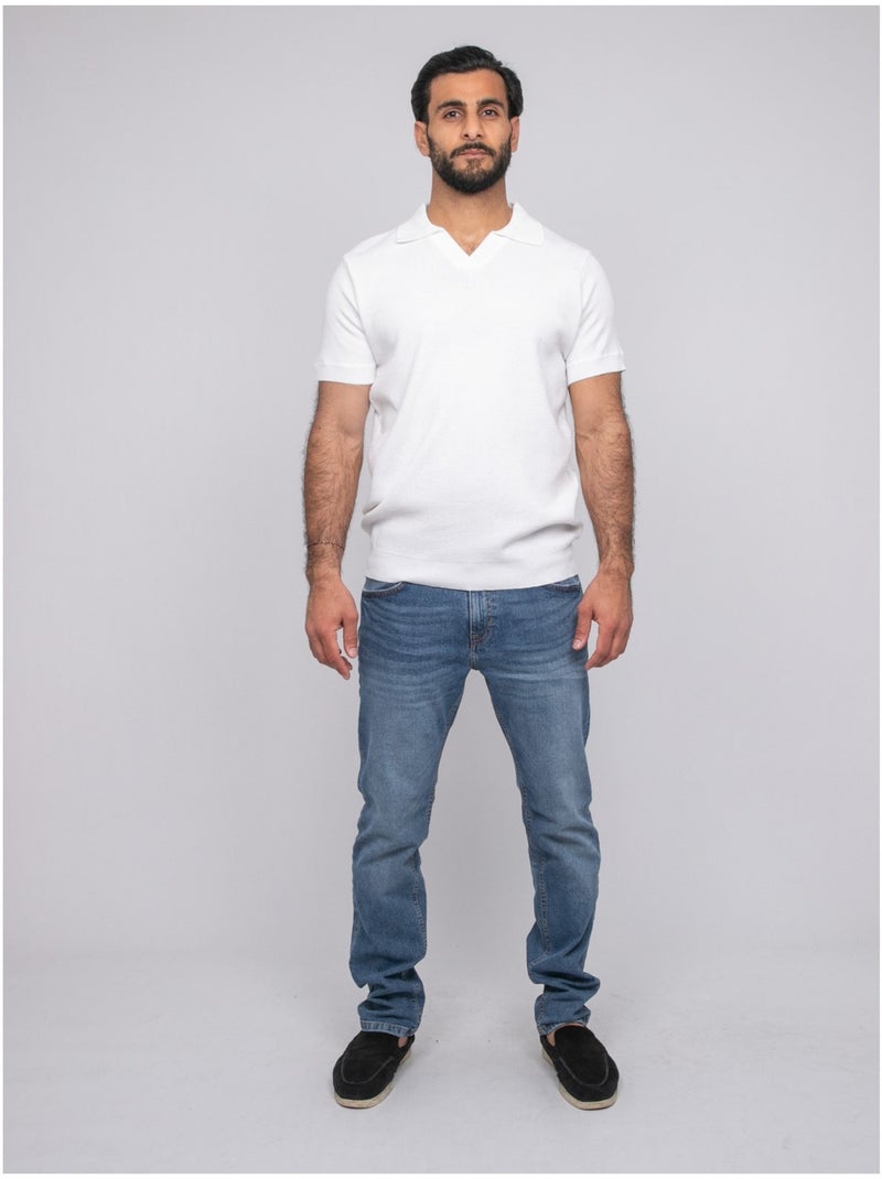 Jersey polo de manga corta ACRITIX Blanco - Kiabi