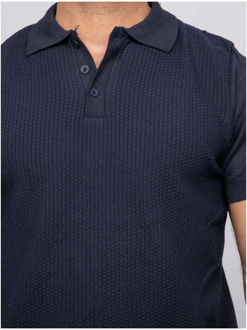 Jersey polo de manga corta ARTEMA Azul marino - Kiabi