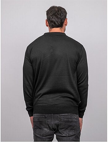 Jersey polo de manga larga con cuello de cremallera linetox