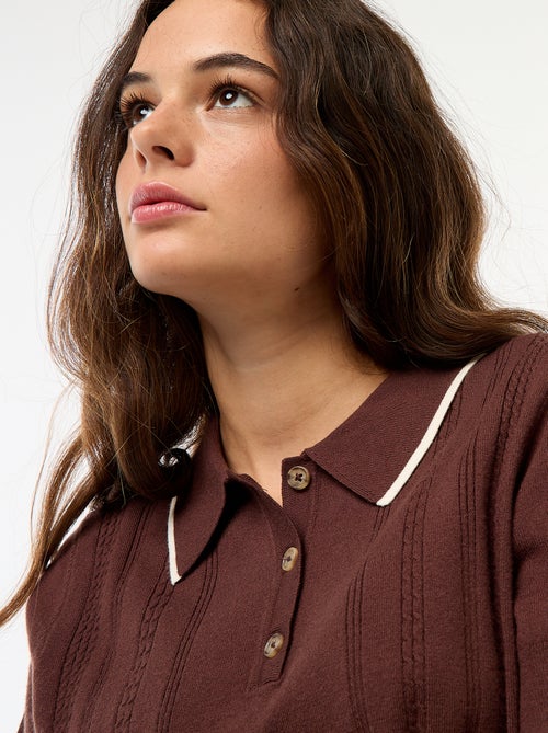 Jersey polo de punto - Kiabi