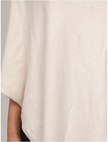 Jersey poncho asimétrico de punto fino kuvene