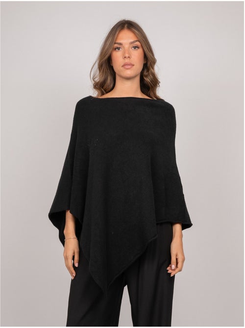 Jersey poncho asimétrico de punto fino kuvene - Kiabi Jersey poncho asimétrico de punto fino kuvene - Kiabi
