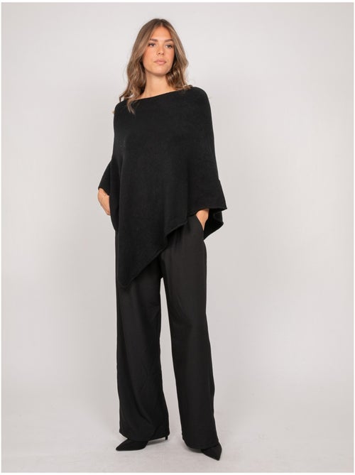Jersey poncho asimétrico de punto fino kuvene - Kiabi Jersey poncho asimétrico de punto fino kuvene - Kiabi