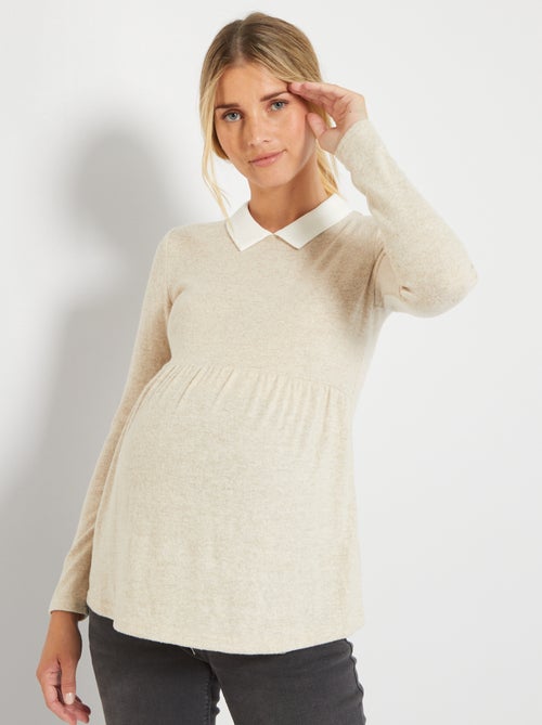 Jersey premamá cuello bebé - Kiabi