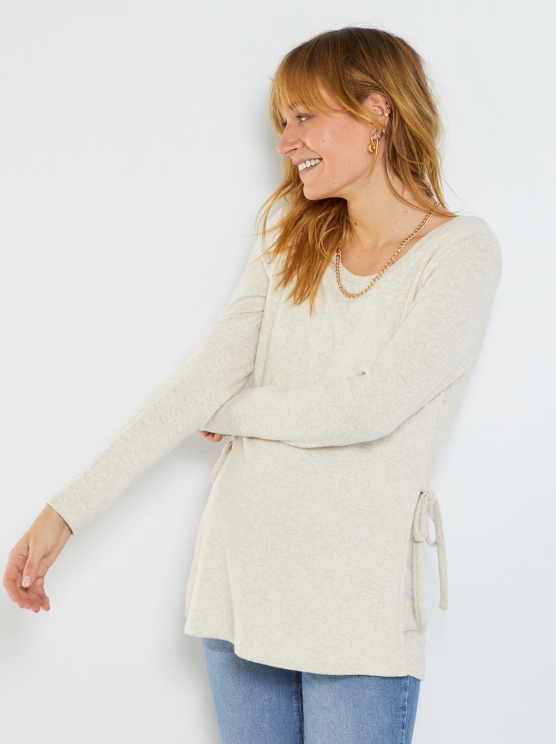 Jersey premamá y de lactancia BEIGE - Kiabi