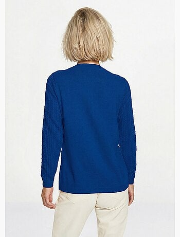 Jersey calado de cuello redondo con bolas - Afibel