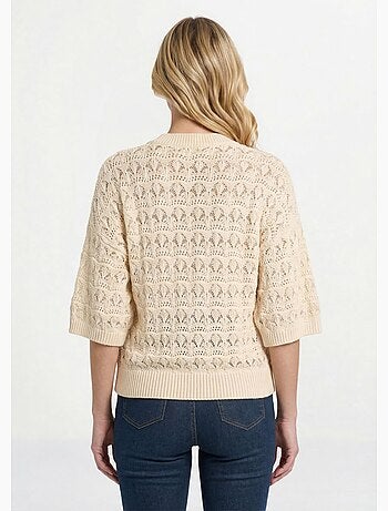 Jersey punto calado manga corta - Afibel