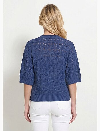 Jersey punto calado manga corta - Afibel