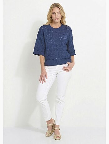 Jersey punto calado manga corta - Afibel