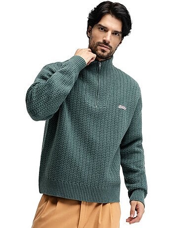 Jersey punto cuello alto hombre hombre tiksi