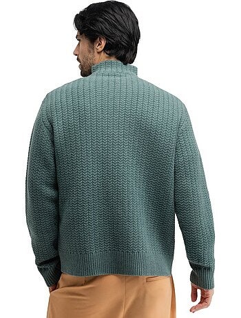 Jersey punto cuello alto hombre hombre tiksi