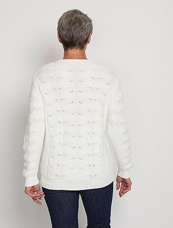 Jersey punto fantasía cuello redondo - Afibel