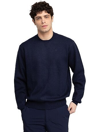 Jersey punto golf cuello bomber hombre golf hombre bogey navy