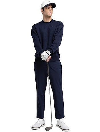 Jersey punto golf cuello bomber hombre golf hombre bogey navy