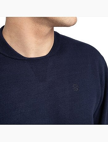 Jersey punto golf cuello bomber hombre golf hombre bogey navy