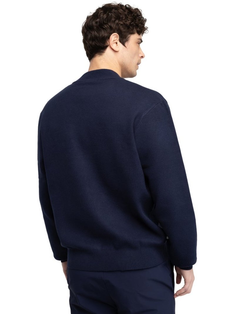 Jersey punto golf cuello bomber hombre golf hombre bogey navy Azul - Kiabi