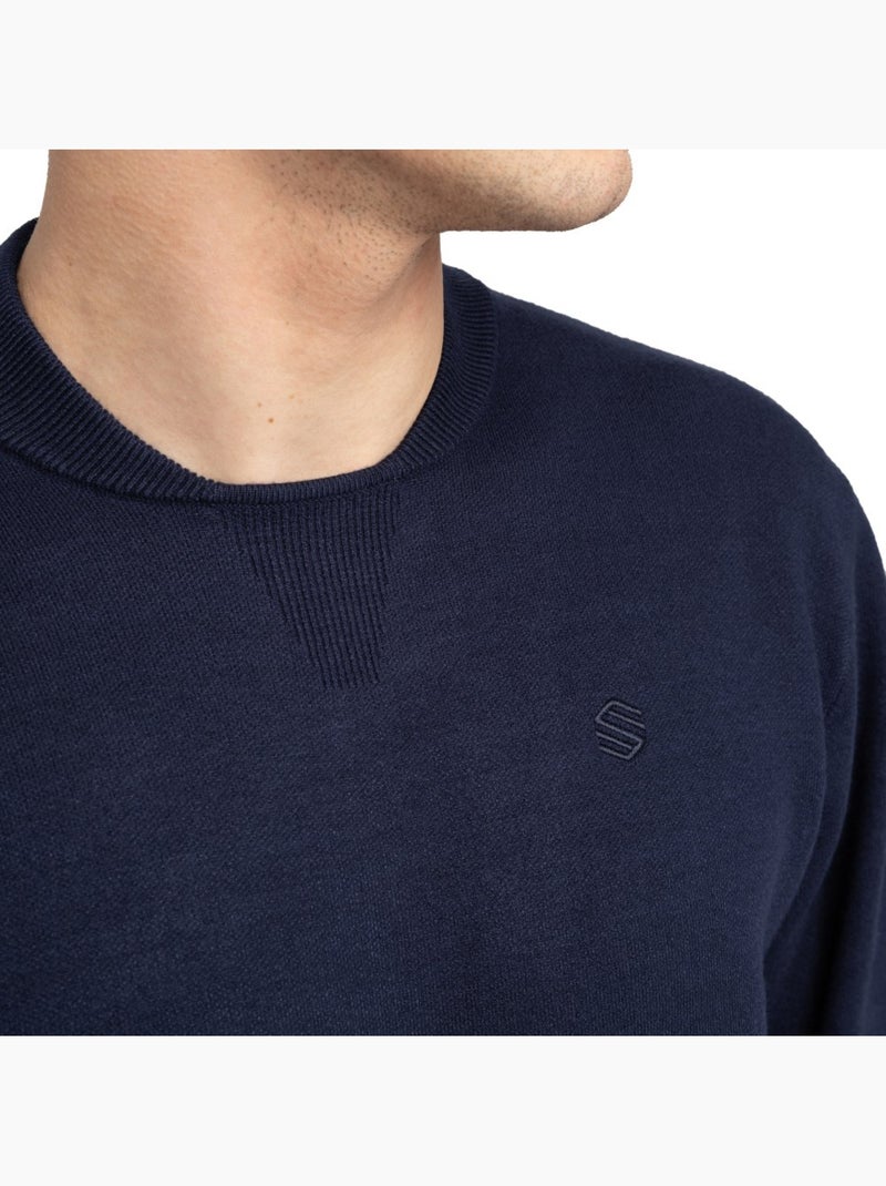 Jersey punto golf cuello bomber hombre golf hombre bogey navy Azul - Kiabi