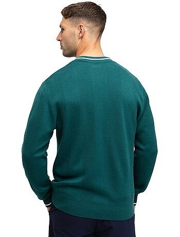 Jersey punto golf cuello de pico hombre golf hombre hagen teal