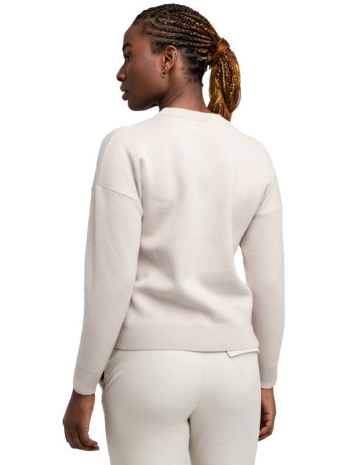 Jersey punto golf cuello redondo mujer golf mujer birdie sand - Kiabi