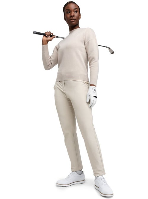 Jersey punto golf cuello redondo mujer golf mujer birdie sand - Kiabi
