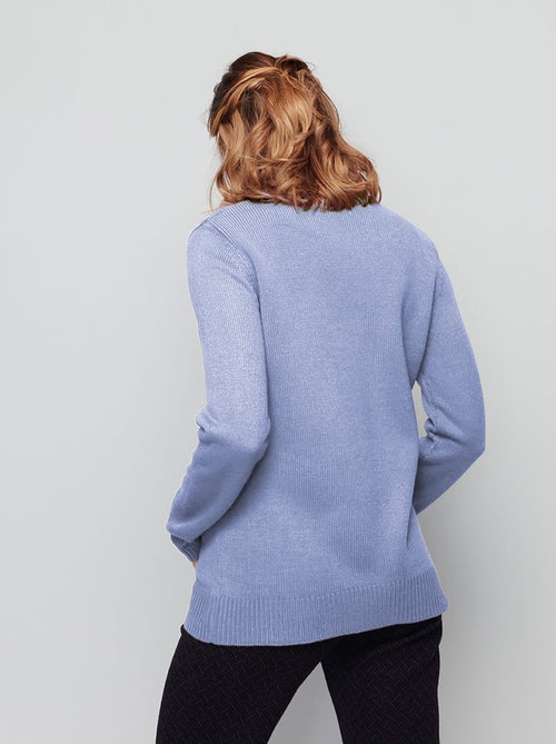Jersey punto grueso cuello alto - Afibel - Kiabi