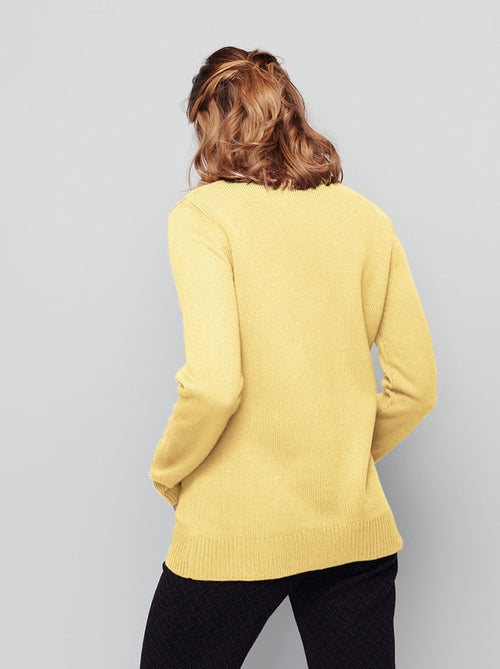 Jersey punto grueso cuello alto - Afibel - Kiabi