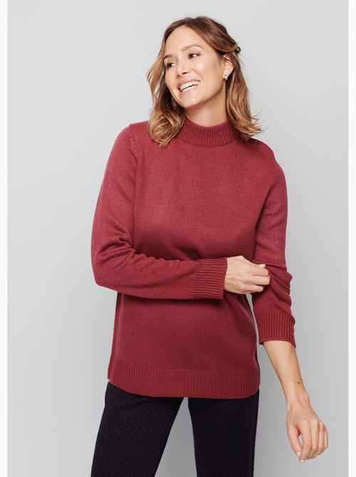 Jersey punto grueso cuello alto - Afibel - Kiabi