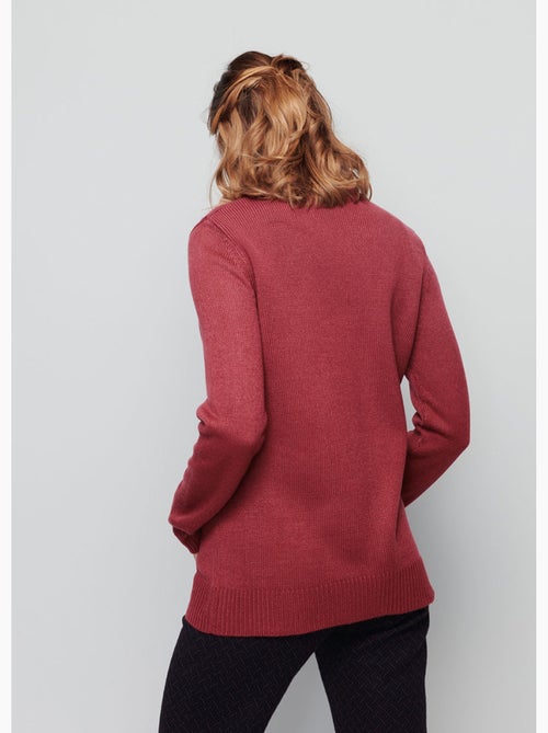 Jersey punto grueso cuello alto - Afibel - Kiabi