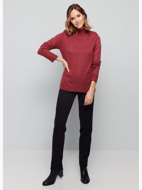 Jersey punto grueso cuello alto - Afibel - Kiabi