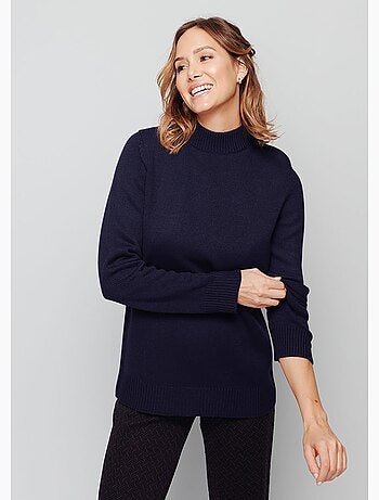 Jersey punto grueso cuello alto - Afibel