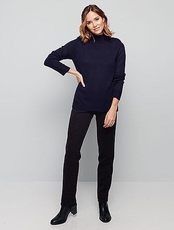 Jersey punto grueso cuello alto - Afibel