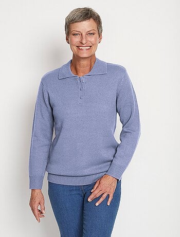 Jersey punto grueso cuello polo - Afibel