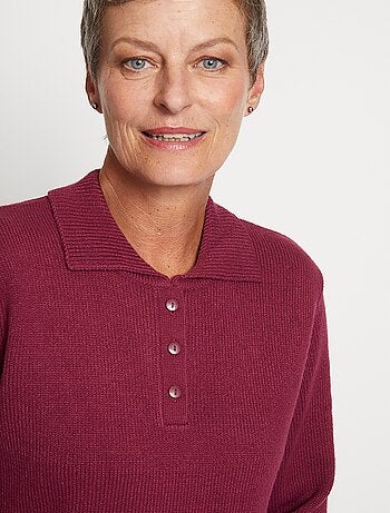 Jersey punto grueso cuello polo - Afibel