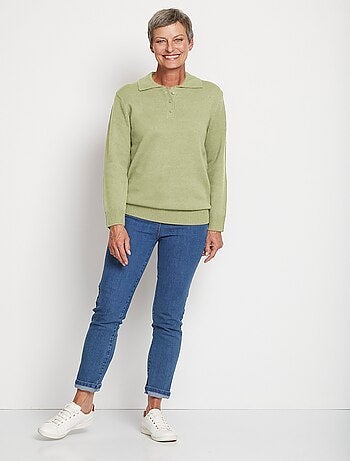 Jersey punto grueso cuello polo - Afibel