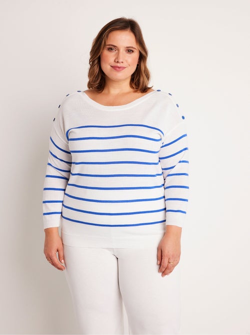 Jersey rayas finas - Afibel - Kiabi