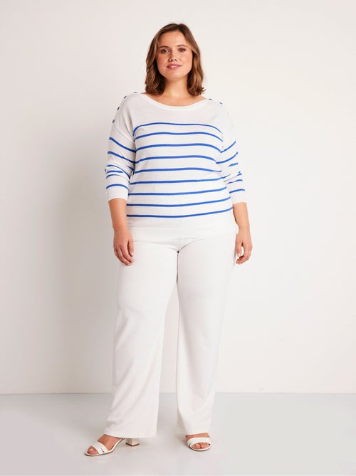 Jersey rayas finas - Afibel - Kiabi