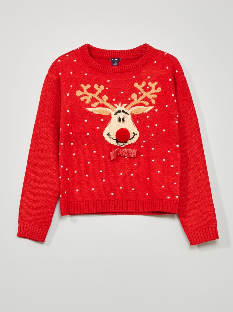 Jersey 'reno de Navidad' ROJO - Kiabi
