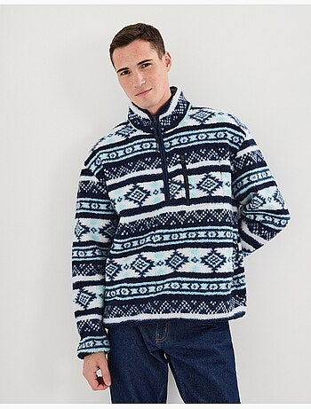 Jersey sherpa con cremallera, MO Fashion