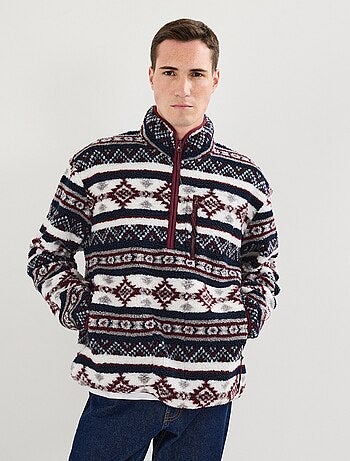 Jersey sherpa con cremallera, MO Fashion