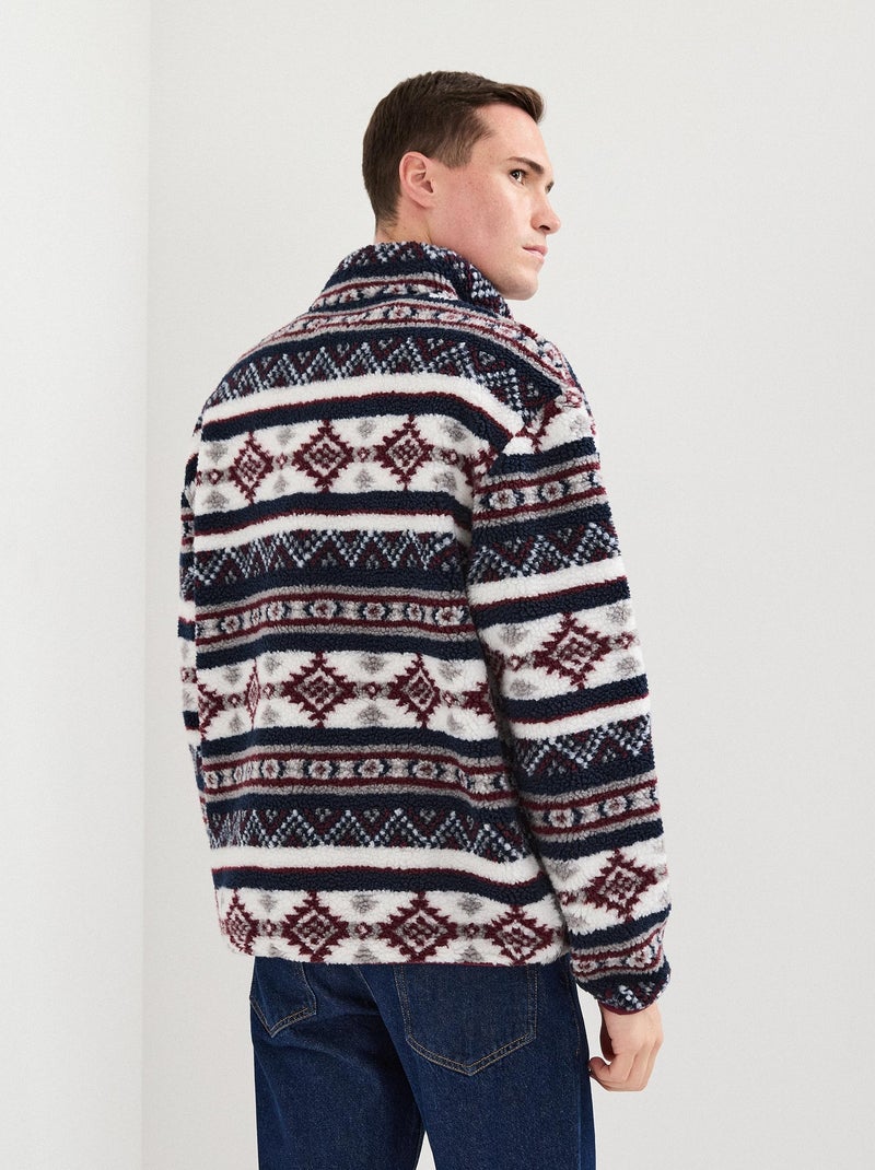Jersey sherpa con cremallera, MO Fashion Rojo - Kiabi