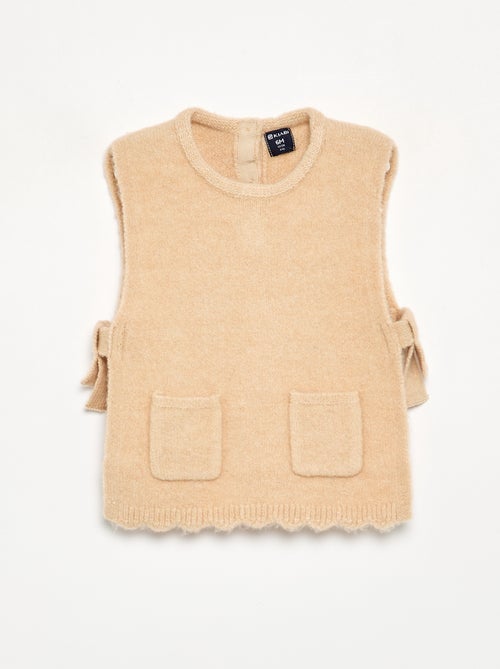 Jersey sin mangas con bufanda desmontable - Kiabi