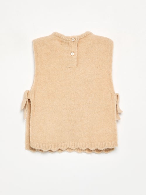 Jersey sin mangas con bufanda desmontable - Kiabi
